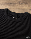 UES 60BW - Big Waffle T-Shirt - Black