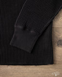 UES 60BW - Big Waffle T-Shirt - Black