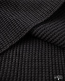 UES 60BW - Big Waffle T-Shirt - Black