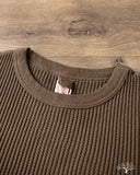 UES 60BW - Big Waffle T-Shirt - Brown