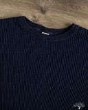UES 60BW-I - Big Waffle T-Shirt - Indigo