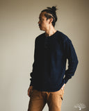 UES 66BW-I - Big Waffle Henley - Indigo