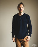 UES 66BW-I - Big Waffle Henley - Indigo