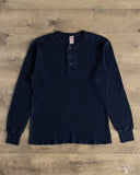 UES 66BW-I - Big Waffle Henley - Indigo