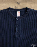 UES 66BW-I - Big Waffle Henley - Indigo