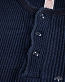 UES 66BW-I - Big Waffle Henley - Indigo