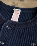 UES 66BW-I - Big Waffle Henley - Indigo