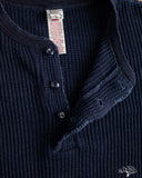UES 66BW-I - Big Waffle Henley - Indigo