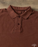 UES 67LW Rahben Stitch Polo Shirt - Brown
