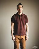UES 67LW Rahben Stitch Polo Shirt - Brown