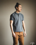 UES 67LW Rahben Stitch Polo Shirt - Gray