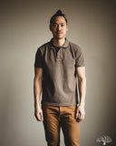 UES 67LW Rahben Stitch Polo Shirt - Greige
