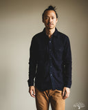 UES Herringbone Double Gauze Long-Sleeve Shirt - Indigo