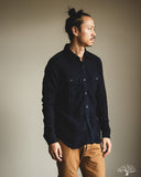 UES Herringbone Double Gauze Long-Sleeve Shirt - Indigo