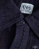 UES Herringbone Double Gauze Long-Sleeve Shirt - Indigo