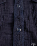 UES Herringbone Double Gauze Long-Sleeve Shirt - Indigo