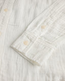 UES Herringbone Double Gauze Long-Sleeve Shirt - White
