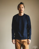 UES No. 7 Yarn-Dyed Indigo Long Sleeve T-Shirt