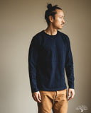 UES No. 7 Yarn-Dyed Indigo Long Sleeve T-Shirt