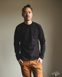 UES No. 8 Slub Nep Long-Sleeve Tee - Black