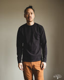 UES No. 8 Slub Nep Long-Sleeve Tee - Black