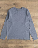 UES No. 8 Slub Nep Long-Sleeve Tee - Grey-Blue