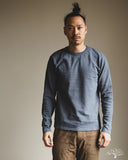 UES No. 8 Slub Nep Long-Sleeve Tee - Grey-Blue
