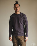 UES No. 8 Slub Nep Long-Sleeve Tee - Purple Navy