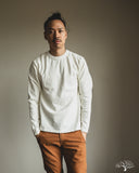 UES No. 8 Slub Nep Long-Sleeve Tee - White