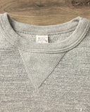 UES Single Rib Knit V-Gusset Long Sleeve T-Shirt - Gray