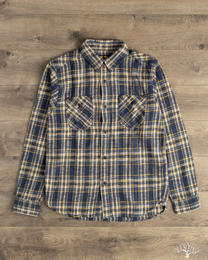 UES Slubby Heavy Flannel (502655) - Navy