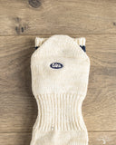 UES SSX-1 Sneaker Socks - White - Navy/Yellow Stripes
