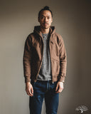 UES Zip Hoodie Sweatshirt - Brown