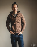 UES Zip Hoodie Sweatshirt - Brown