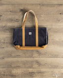UES Zipper Tote Bag - Denim/Brown