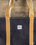 UES Zipper Tote Bag - Denim/Brown