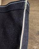 UES Zipper Tote Bag - Denim/Brown