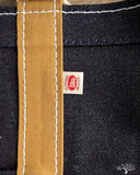 UES Zipper Tote Bag - Denim/Brown
