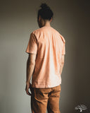UTILITEES UTIL-HDYE-PCH - 5.5oz Loopwheel Crew Neck T-Shirt - Hand Dyed Peach