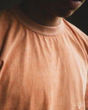 UTILITEES UTIL-HDYE-PCH - 5.5oz Loopwheel Crew Neck T-Shirt - Hand Dyed Peach