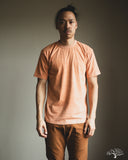 UTILITEES UTIL-HDYE-PCH - 5.5oz Loopwheel Crew Neck T-Shirt - Hand Dyed Peach