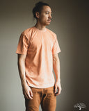 UTILITEES UTIL-HDYE-PCH - 5.5oz Loopwheel Crew Neck T-Shirt - Hand Dyed Peach