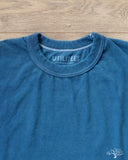 UTIL-PIND - 5.5oz Loopwheel Crew Neck T-Shirt - Pure Indigo