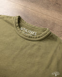 Utilitees UTIL-BT-OLV - 10oz Mini Fleece Crew Neck T-Shirt - Olive