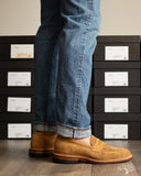 Viberg Bristol Loafer - Tobacco Calf Suede - 1905