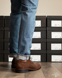 Viberg Savoy Shoe - Sepia Janus Calf Suede - 1905