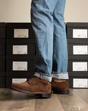 Viberg Savoy Shoe - Sepia Janus Calf Suede - 1905