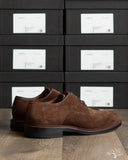 Viberg Savoy Shoe - Sepia Janus Calf Suede - 1905
