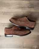 Viberg Savoy Shoe - Sepia Janus Calf Suede - 1905