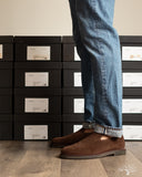 Viberg Slipper - Sepia Janus Calf Suede - 2010